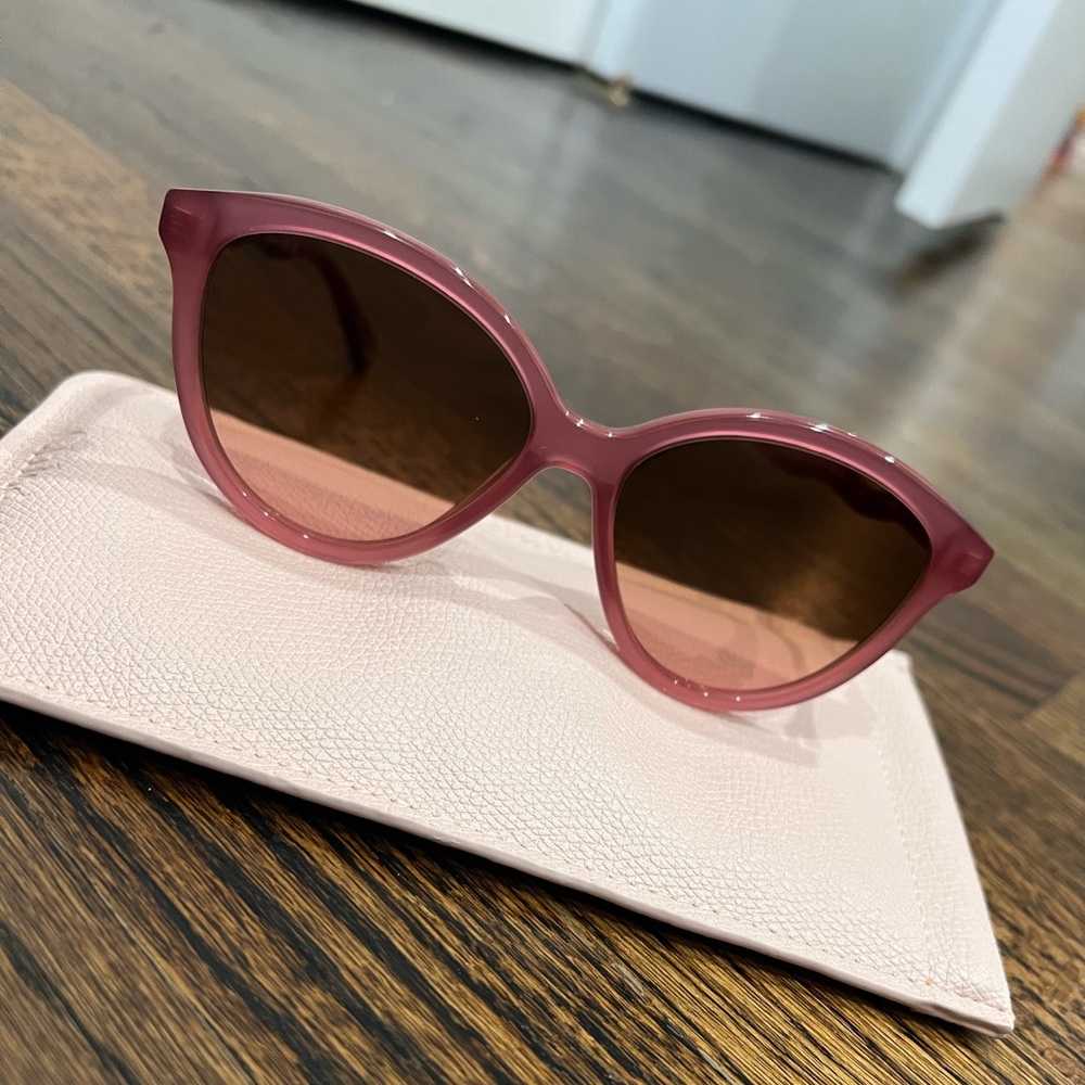 Chloé burgundy sunglasses